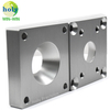 Kundenspezifische Fertigungs-CNC-Bearbeitung Aluminiumkühlblock mit klarem Anodisieren